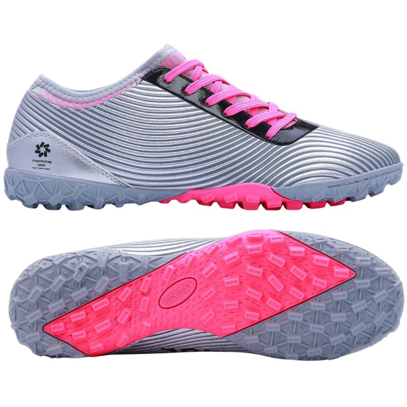 Giày Bóng Đá Jogarbola Racer - JG-2223 - Màu Bạc Hồng