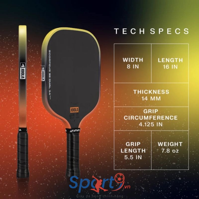 Vợt Pickleball Joola Scorpeus 3S Dual 