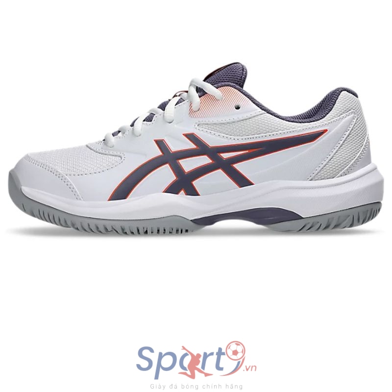 Giày Pickleball Asics Gel Game GS 1044A083 - 110 White Greyish Purple