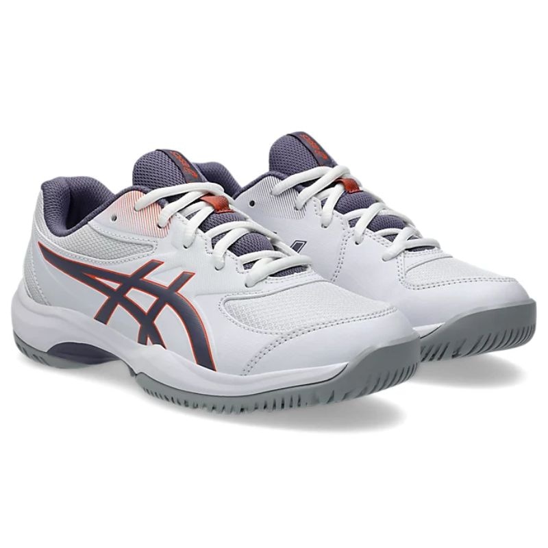 Giày Pickleball Asics Gel Game GS 1044A083 - 110 White Greyish Purple