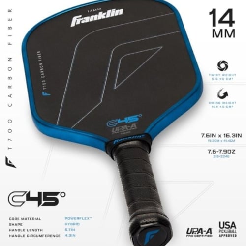 Vợt Pickleball Franklin C45 Xanh Dương