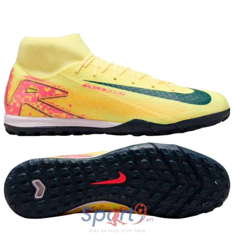 Nike Zoom Mercurial Superfly 10 Academy KM TF - Màu Vàng Đen - FQ8333-800