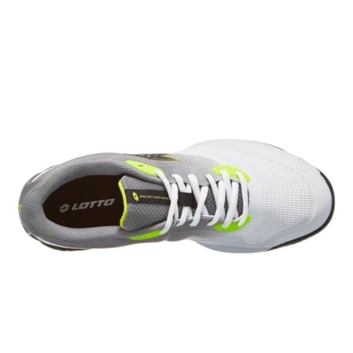 Giày Pickleball Lotto Mirage 400 AC - Màu Trắng Xám