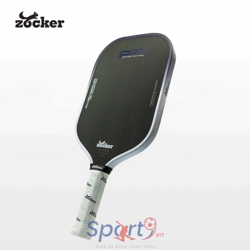 Vợt Pickleball Zocker Happy HP05 Pro - Trắng/Tím