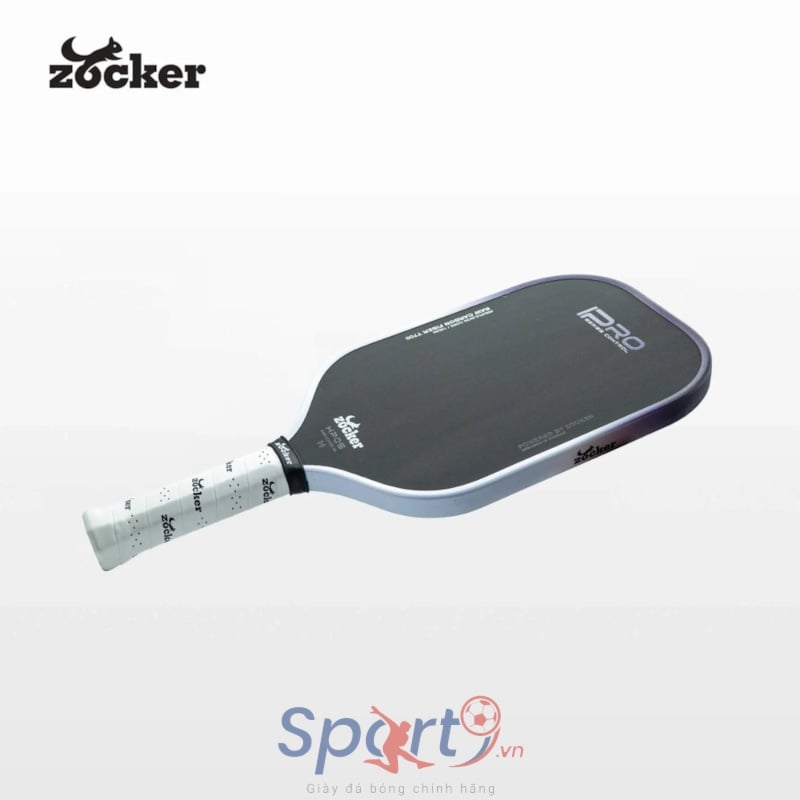 Vợt Pickleball Zocker Happy HP05 Pro - Trắng/Tím