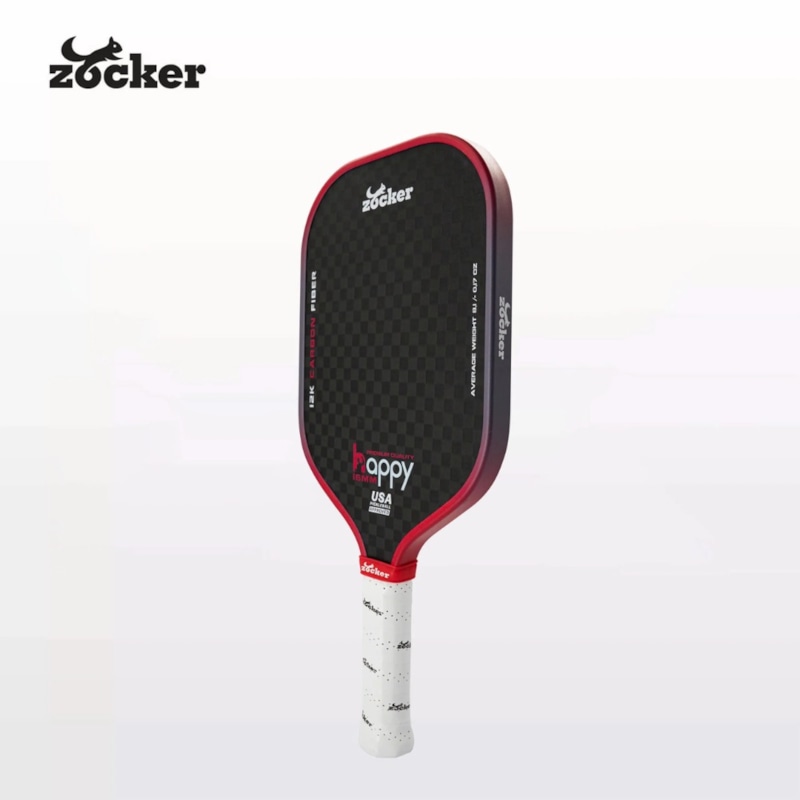 Vợt Pickleball Zocker Happy HP3 Premium Quality - Màu Đỏ Gradient