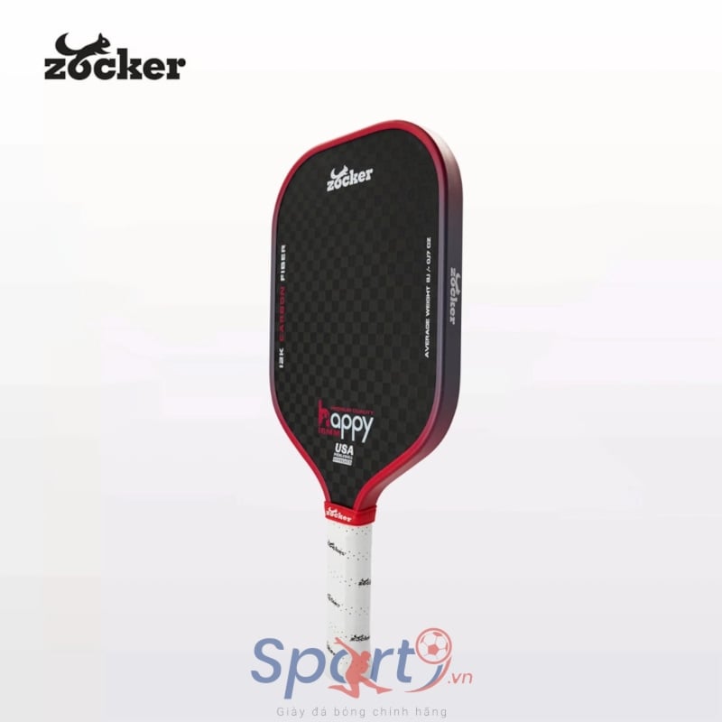 Vợt Pickleball Zocker Happy HP3 Premium Quality - Màu Đỏ Gradient
