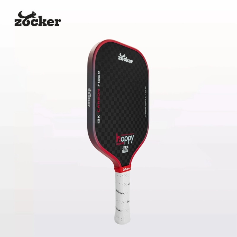 Vợt Pickleball Zocker Happy HP3 Premium Quality - Màu Đỏ Gradient