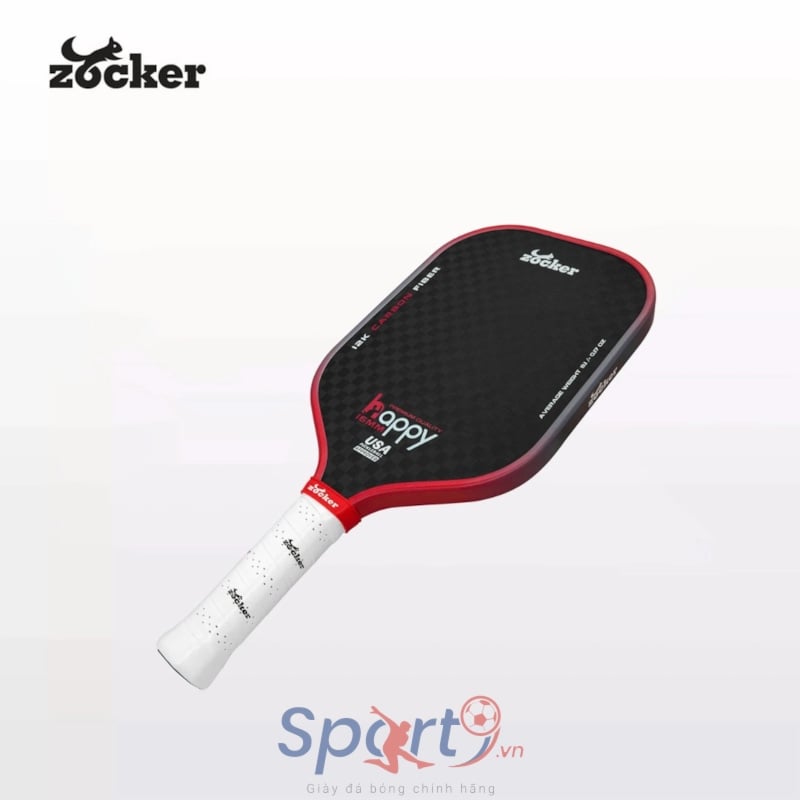 Vợt Pickleball Zocker Happy HP3 Premium Quality - Màu Đỏ Gradient