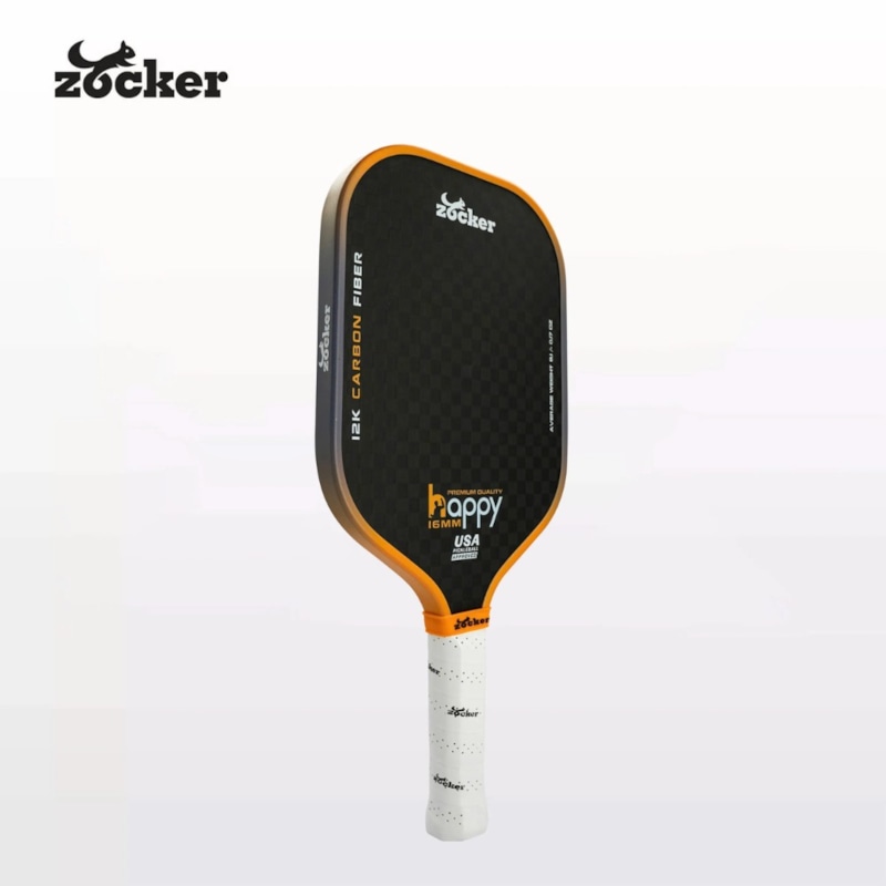 Vợt Pickleball Zocker Happy HP3 Premium Quality - Màu Cam Gradient