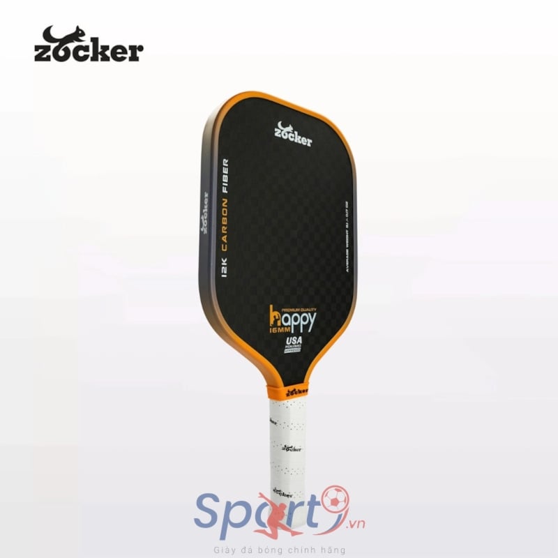 Vợt Pickleball Zocker Happy HP3 Premium Quality - Màu Cam Gradient