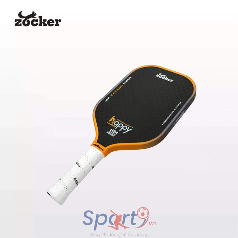 Vợt Pickleball Zocker Happy HP3 Premium Quality - Màu Cam Gradient