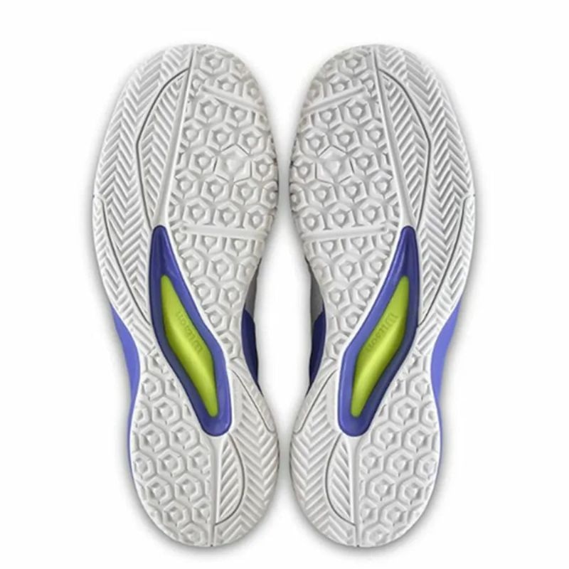 Giày Pickleball Wilson Rush Pro Ace Omni - WRS339210 - Màu Trắng Xanh 