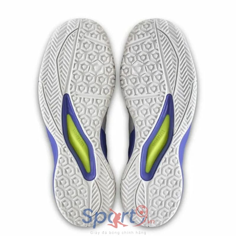 Giày Pickleball Wilson Rush Pro Ace Omni - WRS339210 - Màu Trắng Xanh 