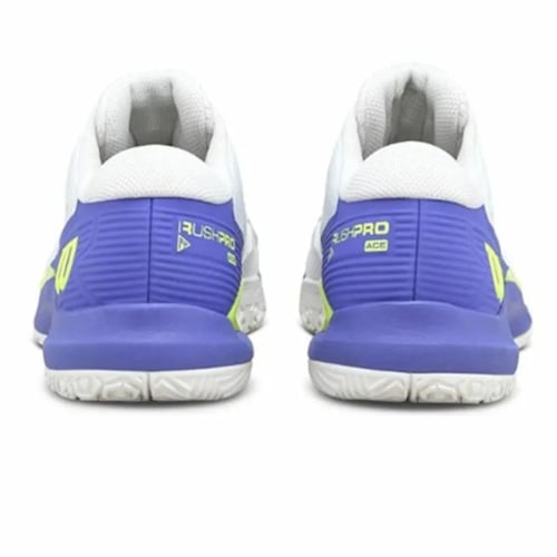 Giày Pickleball Wilson Rush Pro Ace Omni - WRS339210 - Màu Trắng Xanh 