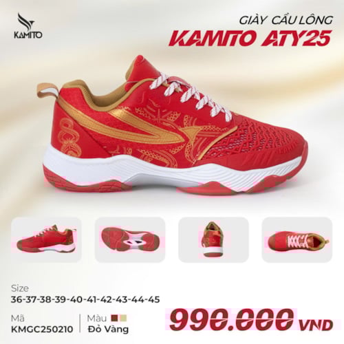 Giày Kamito ATY25 - KMGC250210 - Màu Đỏ