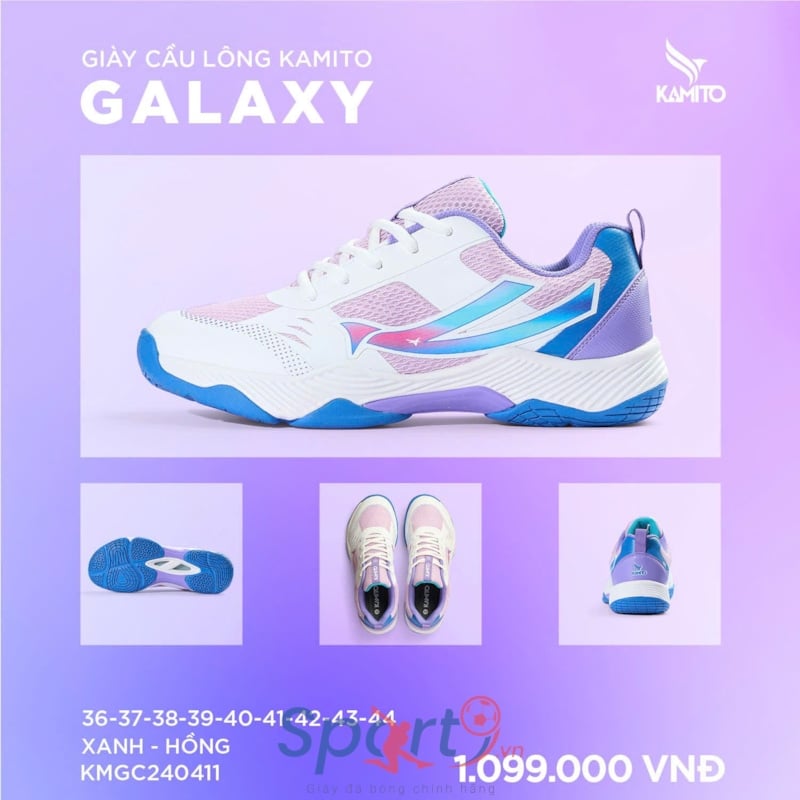 Giày Kamito Kamito Galaxy - KMGC240411 -  Trắng/Xanh/Hồng