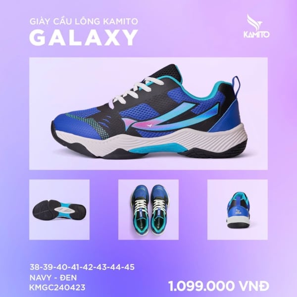 Giày Kamito Kamito Galaxy - KMGC240423 - Xanh Navy