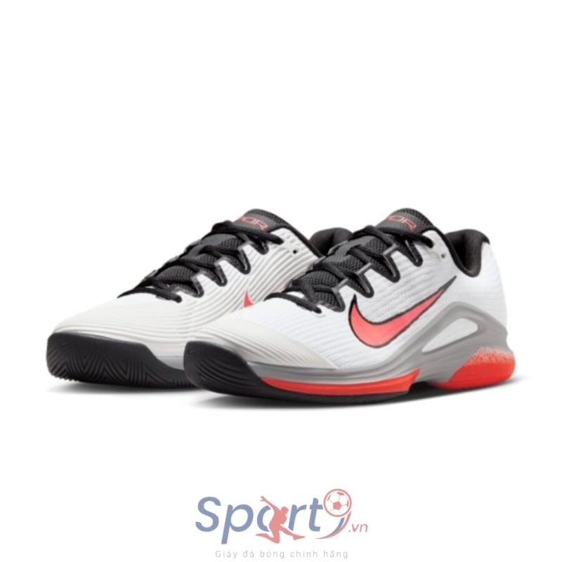 Giày Pickleball Nike Zoom Vapor 12 HC - IB2534-100 - Trắng/Cam/Đen