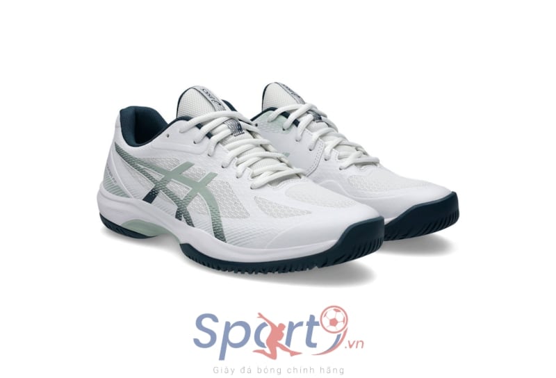 Giày Pickleball Asics Court Hunter FF - 1071A111-100 - Trắng/Xanh