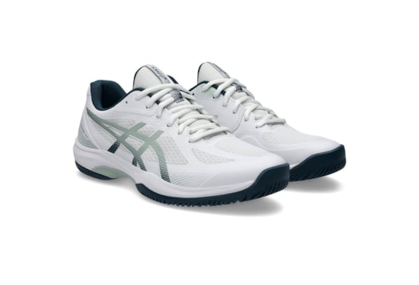 Giày Pickleball Asics Court Hunter FF - 1071A111-100 - Trắng/Xanh