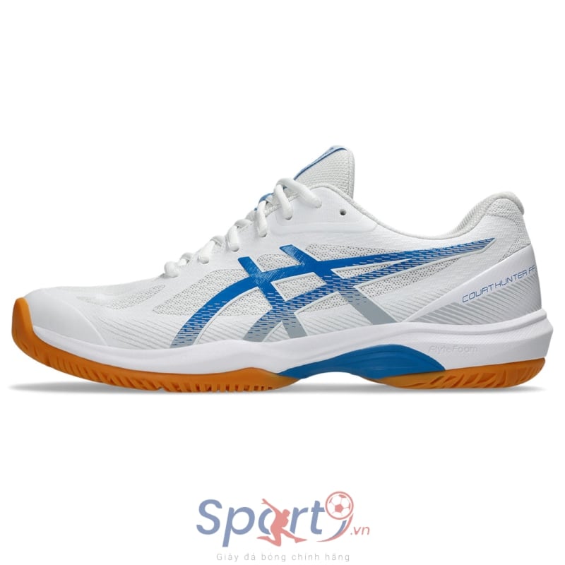 Giày Pickleball Asics Court Hunter FF - 1071A111-102 -  Trắng/Xanh/Nâu