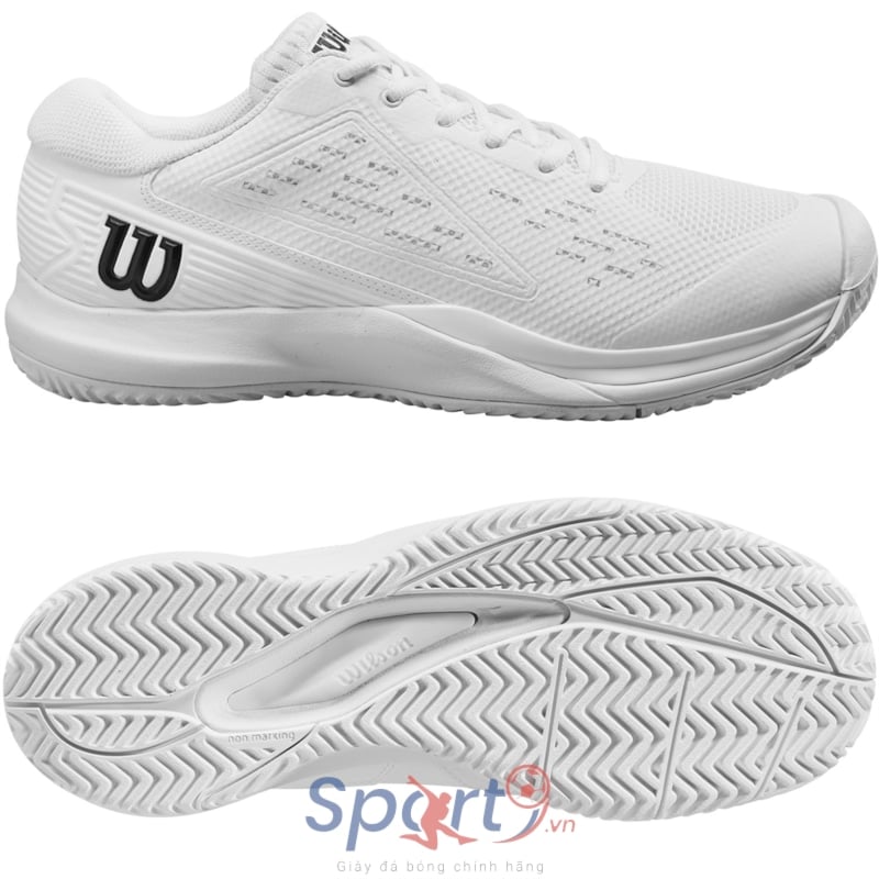 Giày Pickleball Wilson Rush Pro Ace - WRS332710 - Màu Trắng