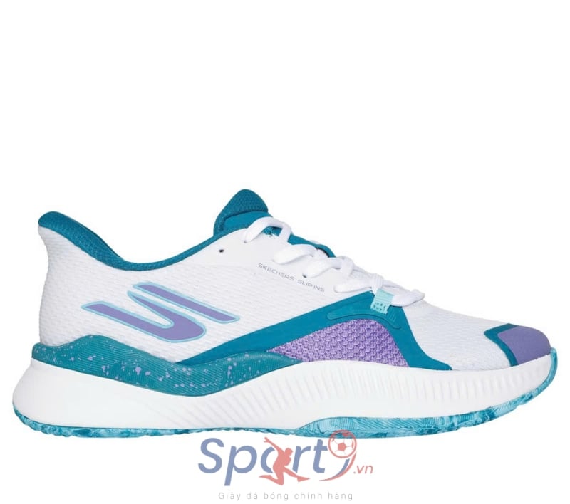 Giày Pickleball Skechers State Champ - 172117/WTPR - Trắng/Xanh/Tím