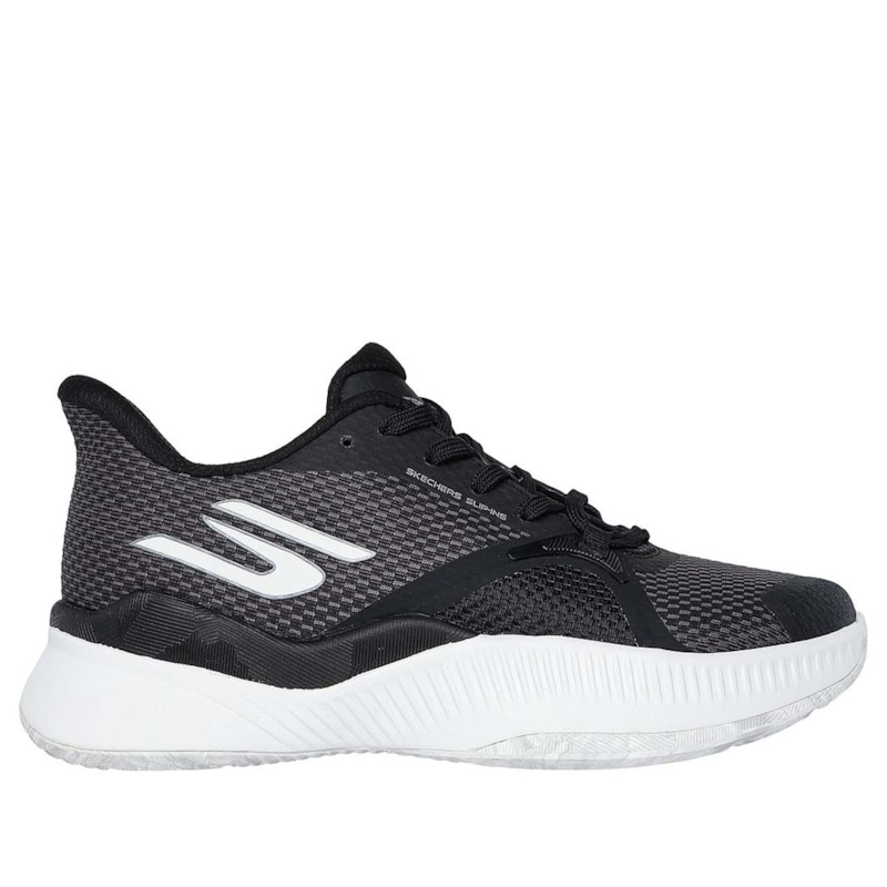 Giày Pickleball Skechers State Champ - 172117/BKW - Màu Đen