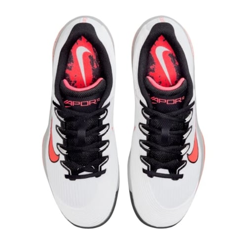 Giày Pickleball Nike Zoom Vapor 12 HC - HV1449-100 - Trắng/Cam/Đen
