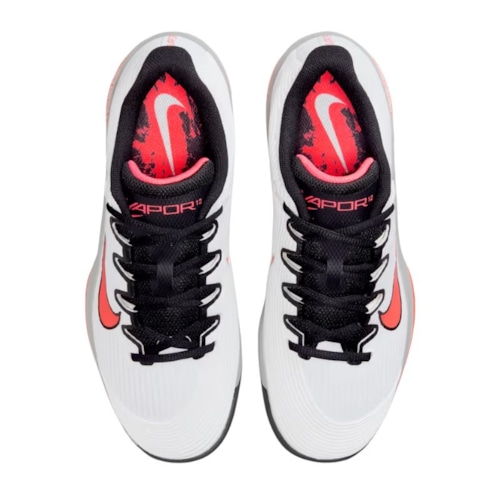 Giày Pickleball Nike Zoom Vapor 12 HC - IB2534-100 - Trắng/Cam/Đen
