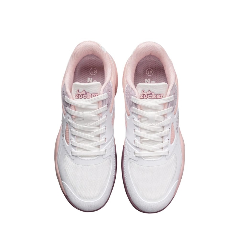 Giày Pickleball Zocker Aspire Speed - Trắng/Hồng