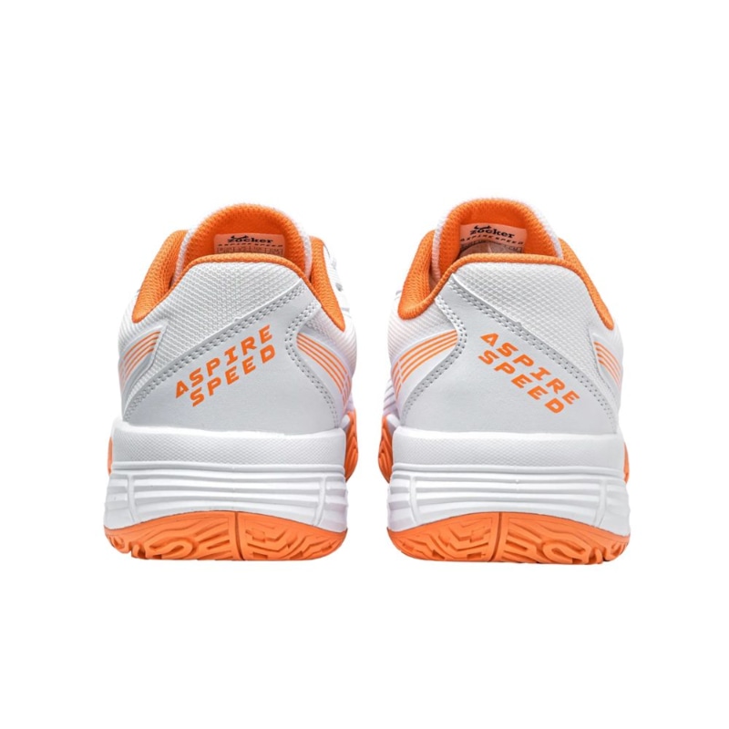 Giày Pickleball Zocker Aspire Speed - Trắng/Cam
