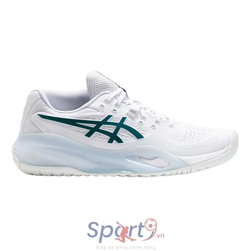 Giày Pickleball Asics Gel Resolution X - 1042A279-103 - Trắng/Xanh Lá