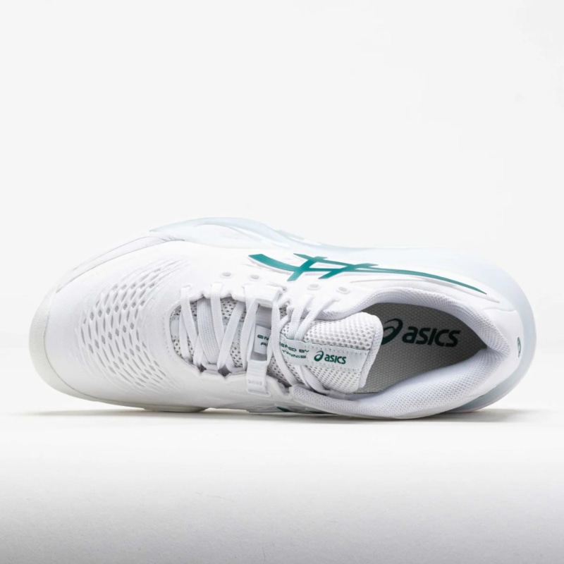Giày Pickleball Asics Gel Resolution X - 1042A279-103 - Trắng/Xanh Lá