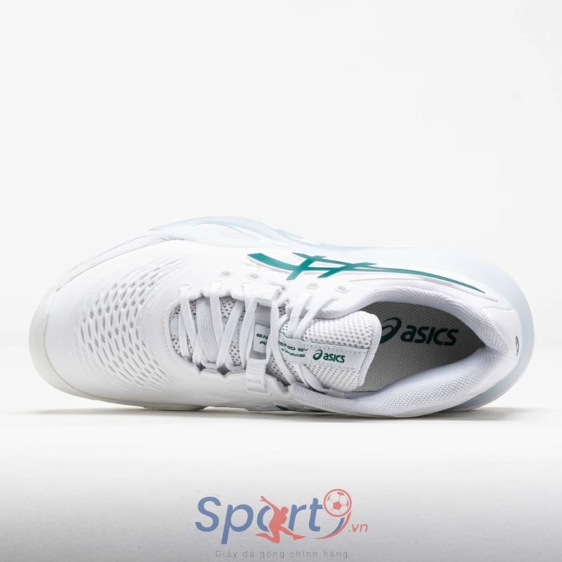 Giày Pickleball Asics Gel Resolution X - 1042A279-103 - Trắng/Xanh Lá