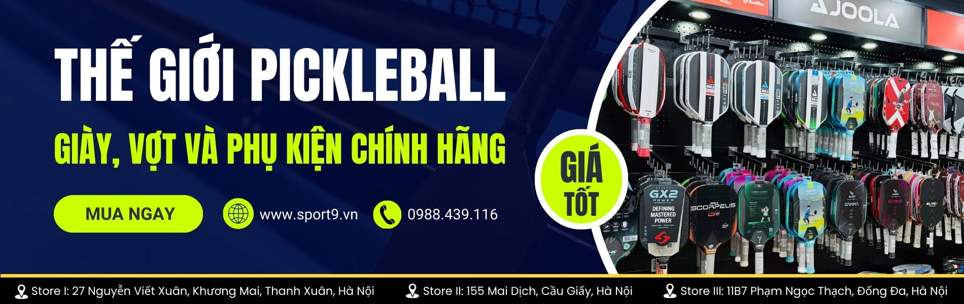 Đầy đủ giày và vợt pickleball, phù hợp cho mọi cấp độ người chơi	