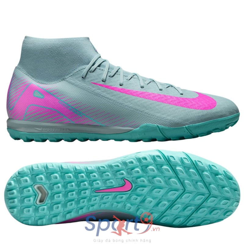 Nike Zoom Mercurial Superfly 10 Academy TF - Màu Xám Hồng - FQ8331-301