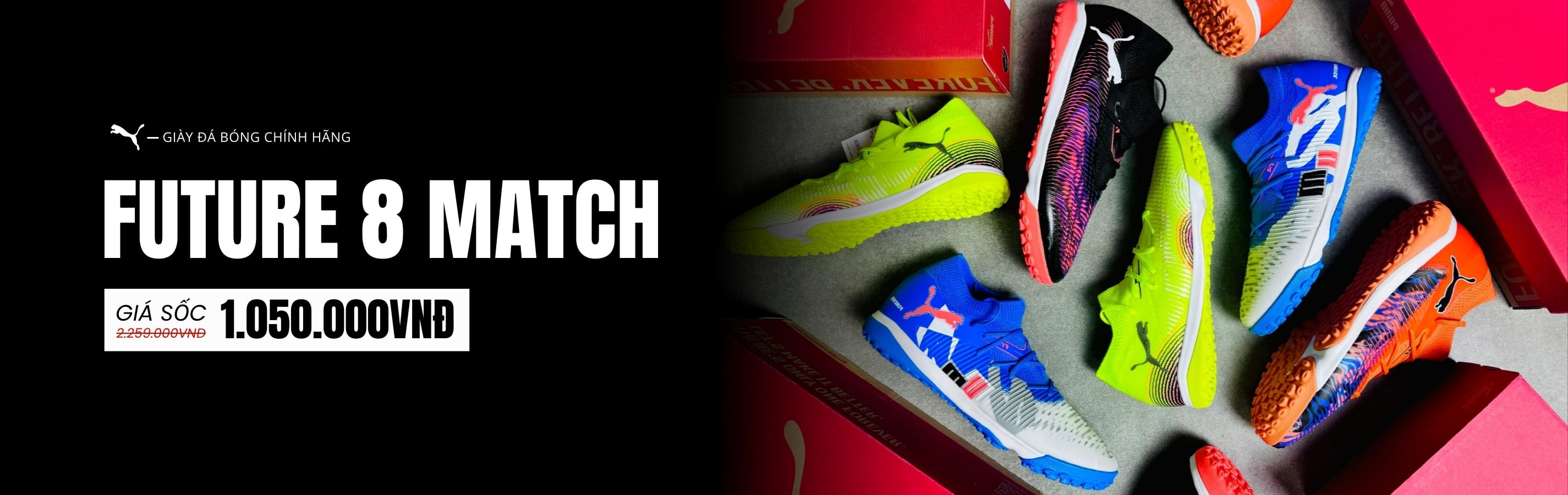 Giày đá bóng Puma giảm giá sốc chỉ 1050k