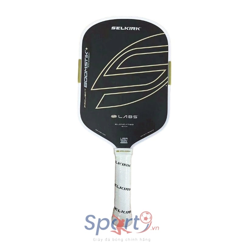 Vợt Pickleball Selkirk LABS Boomstik Regal Limited Elongated - Đen/Vàng
