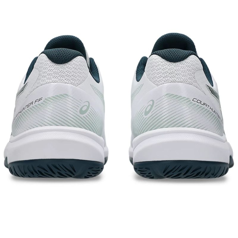 Giày Pickleball Asics Court Hunter FF - 1071A111-100 - Trắng/Xanh Đen