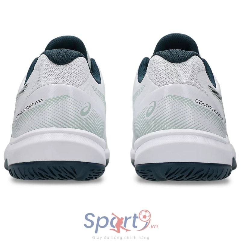 Giày Pickleball Asics Court Hunter FF - 1071A111-100 - Trắng/Xanh Đen