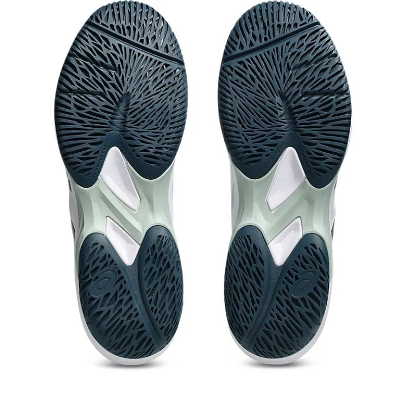 Giày Pickleball Asics Court Hunter FF - 1071A111-100 - Trắng/Xanh Đen