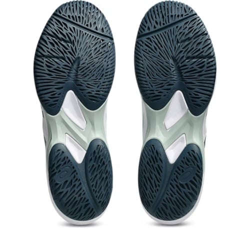 Giày Pickleball Asics Court Hunter FF - 1071A111-100 - Trắng/Xanh Đen