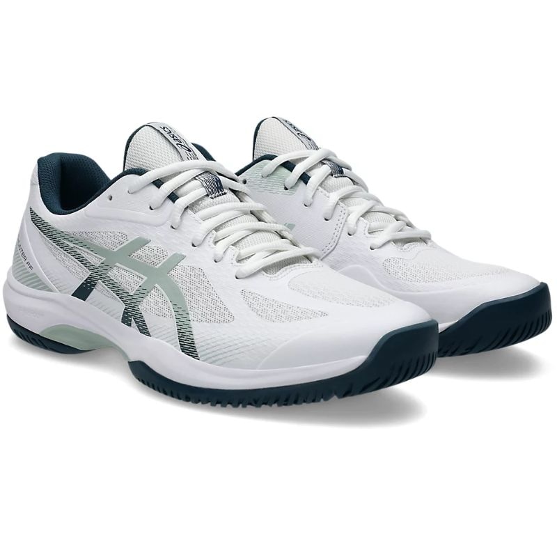 Giày Pickleball Asics Court Hunter FF - 1071A111-100 - Trắng/Xanh Đen