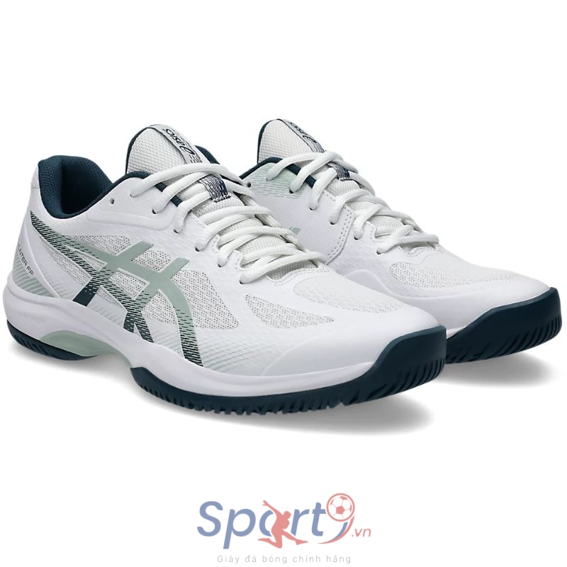 Giày Pickleball Asics Court Hunter FF - 1071A111-100 - Trắng/Xanh Đen