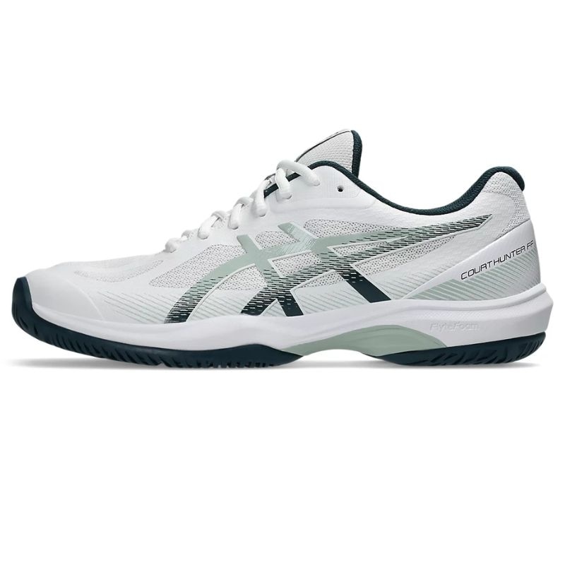 Giày Pickleball Asics Court Hunter FF - 1071A111-100 - Trắng/Xanh Đen