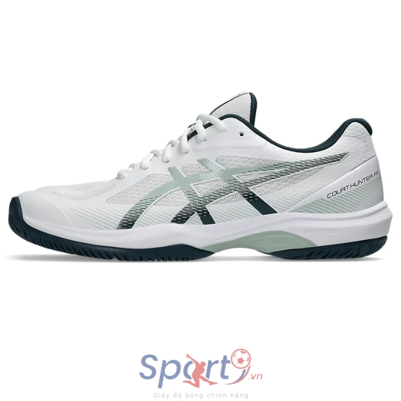 Giày Pickleball Asics Court Hunter FF - 1071A111-100 - Trắng/Xanh Đen