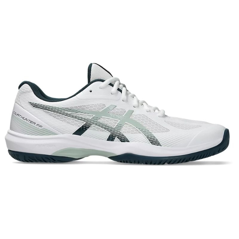 Giày Pickleball Asics Court Hunter FF - 1071A111-100 - Trắng/Xanh Đen