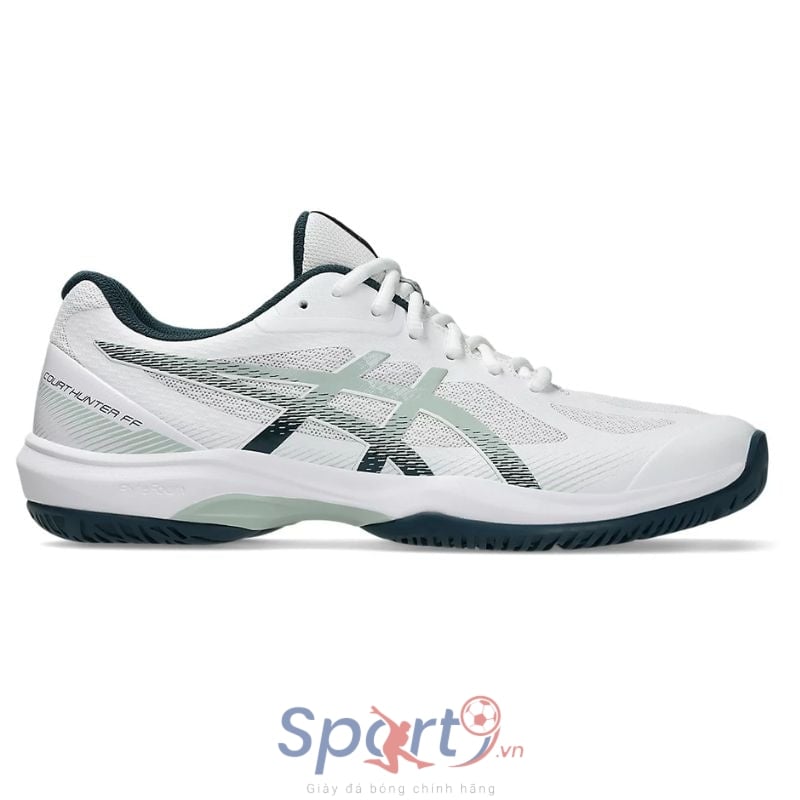 Giày Pickleball Asics Court Hunter FF - 1071A111-100 - Trắng/Xanh Đen